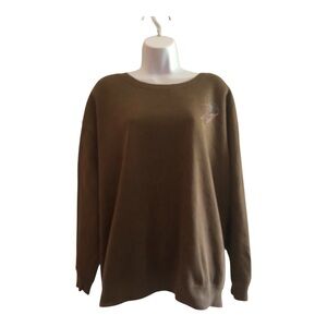 Wild Fable Sweatshirt Size XXL Brown Mushroom Cotton Blend ‘Bloom As You Are’